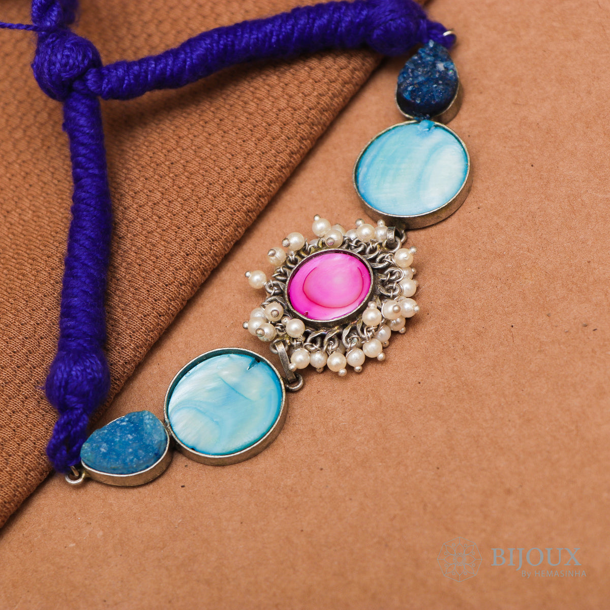 REHANA BIJOUX PREMIUM AND EXCLUSIVE NATURAL STONE HANDMADE CHOKER CH75