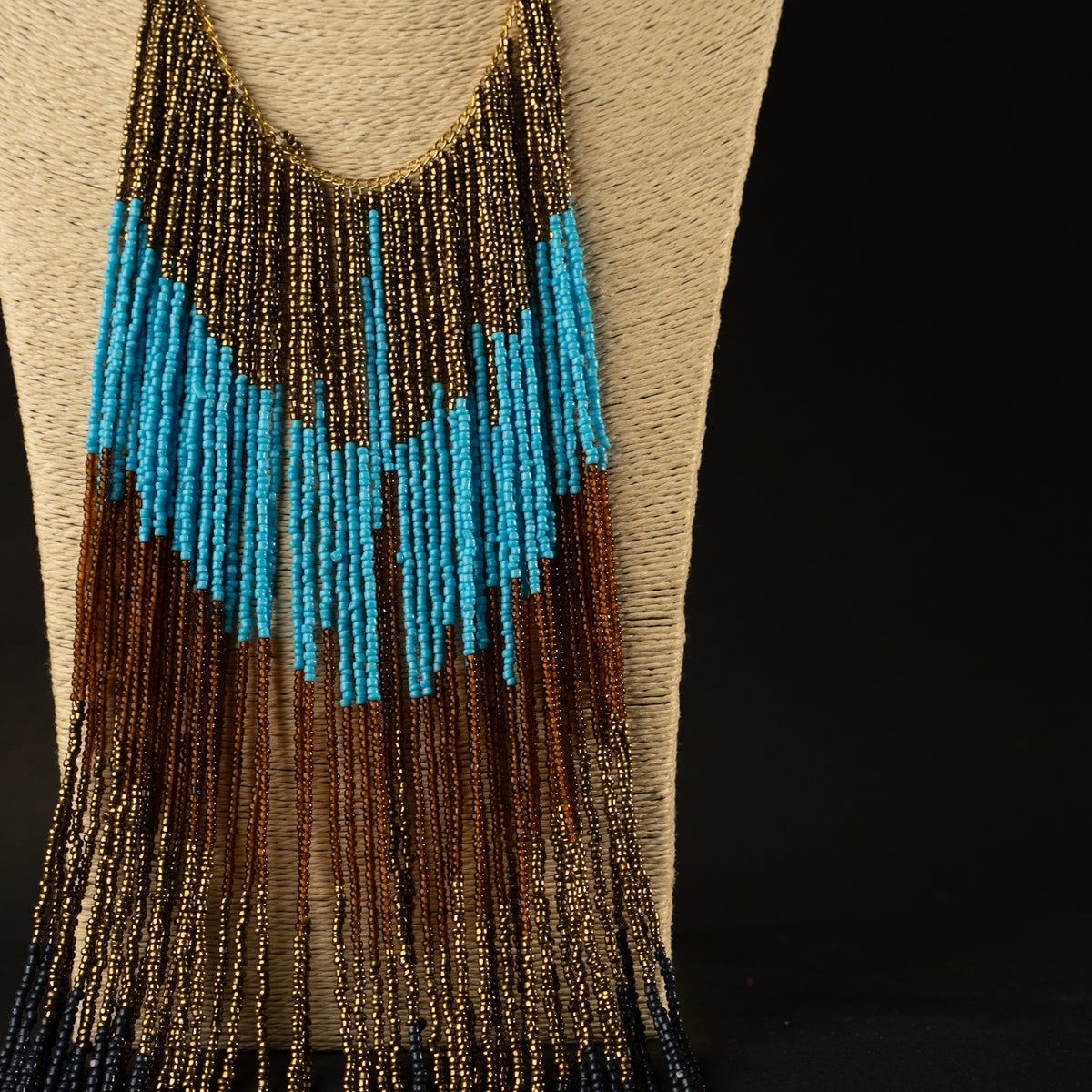 AURORA AFRO BEADED HANDMADE MALA/ NECKPIECE ML113