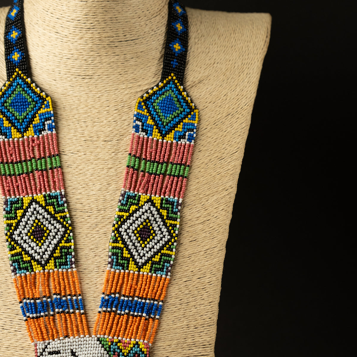 WILLOW AFRO BEADED HANDMADE MALA/ NECKPIECE ML50