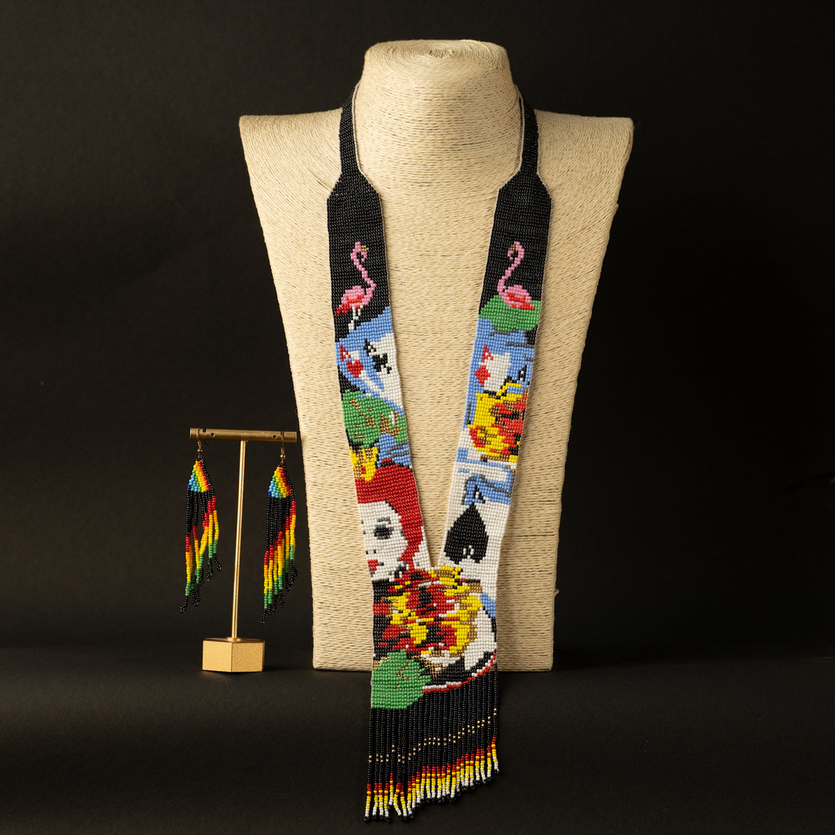 JAZZ AFRO BEADED HANDMADE MALA/ NECKPIECE ML53