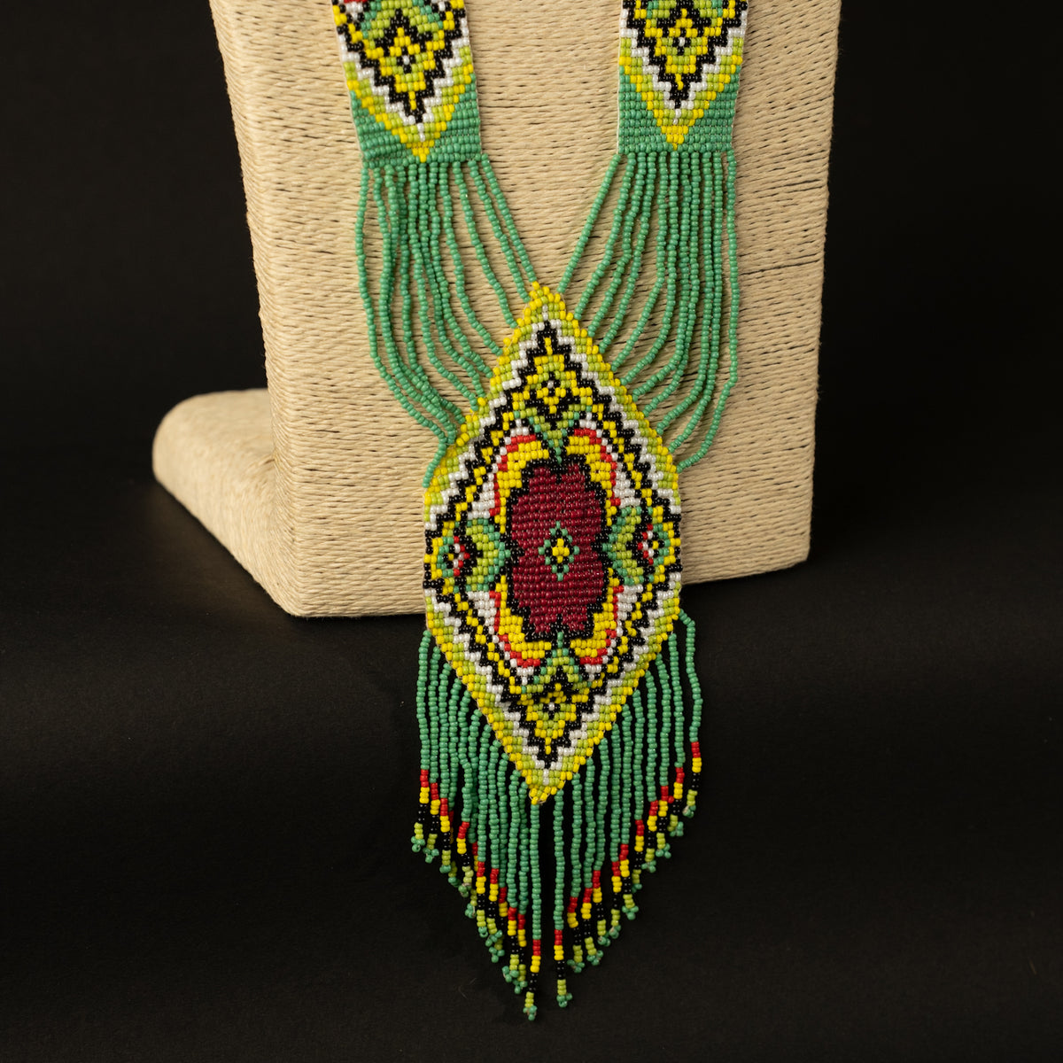 ELENA AFRO BEADED HANDMADE MALA/ NECKPIECE ML56