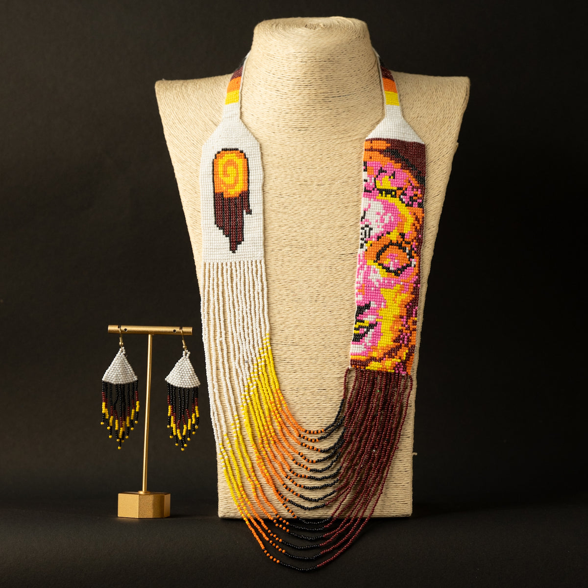 CAR0LINE AFRO BEADED HANDMADE MALA/ NECKPIECE ML57