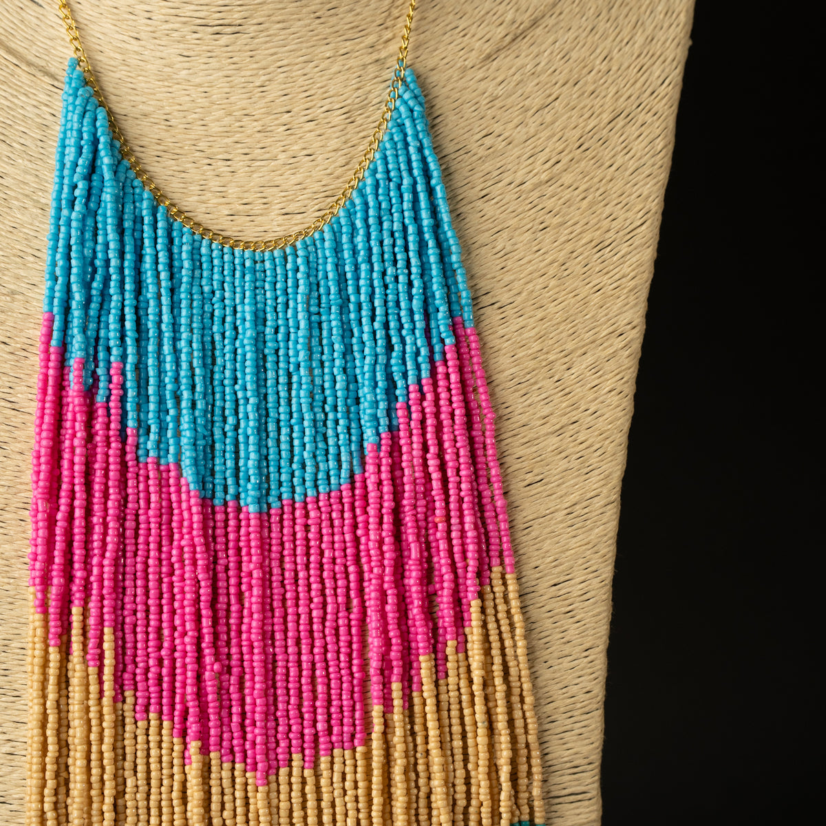 ALICE AFRO BEADED HANDMADE MALA/ NECKPIECE ML60