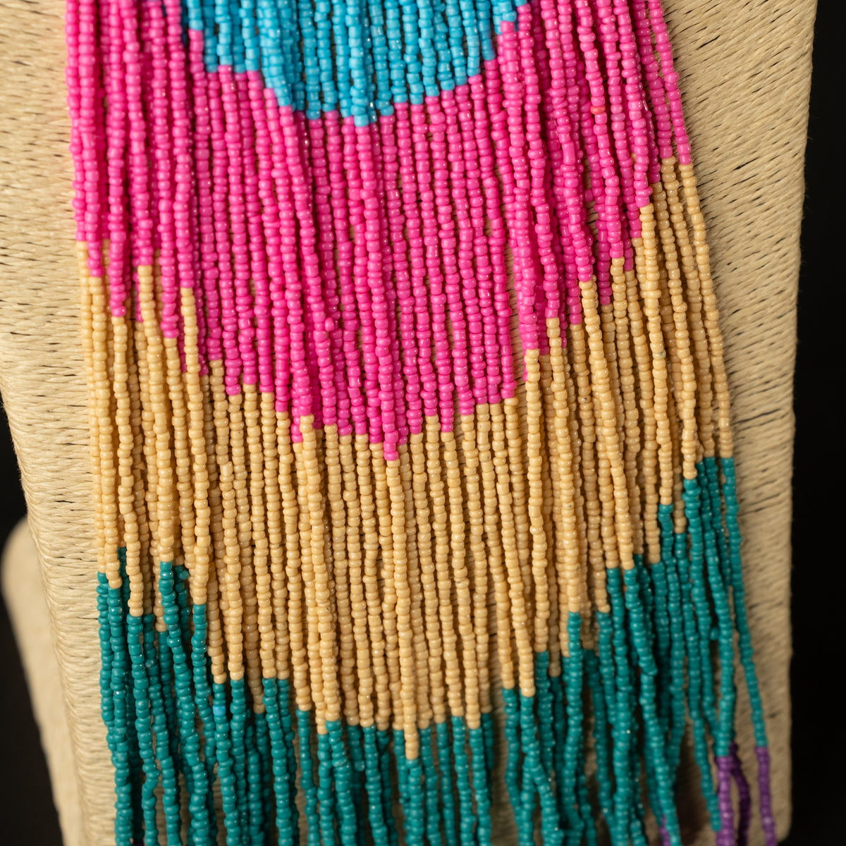 ALICE AFRO BEADED HANDMADE MALA/ NECKPIECE ML60