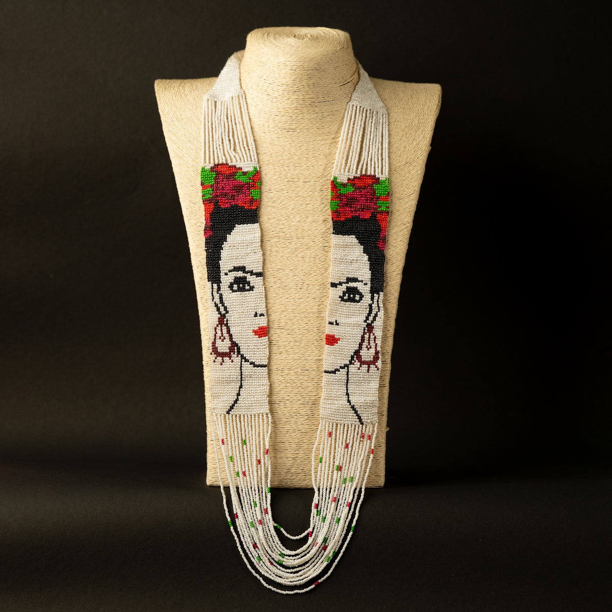 HAZEL AFRO BEADED HANDMADE MALA/ NECKPIECE ML61