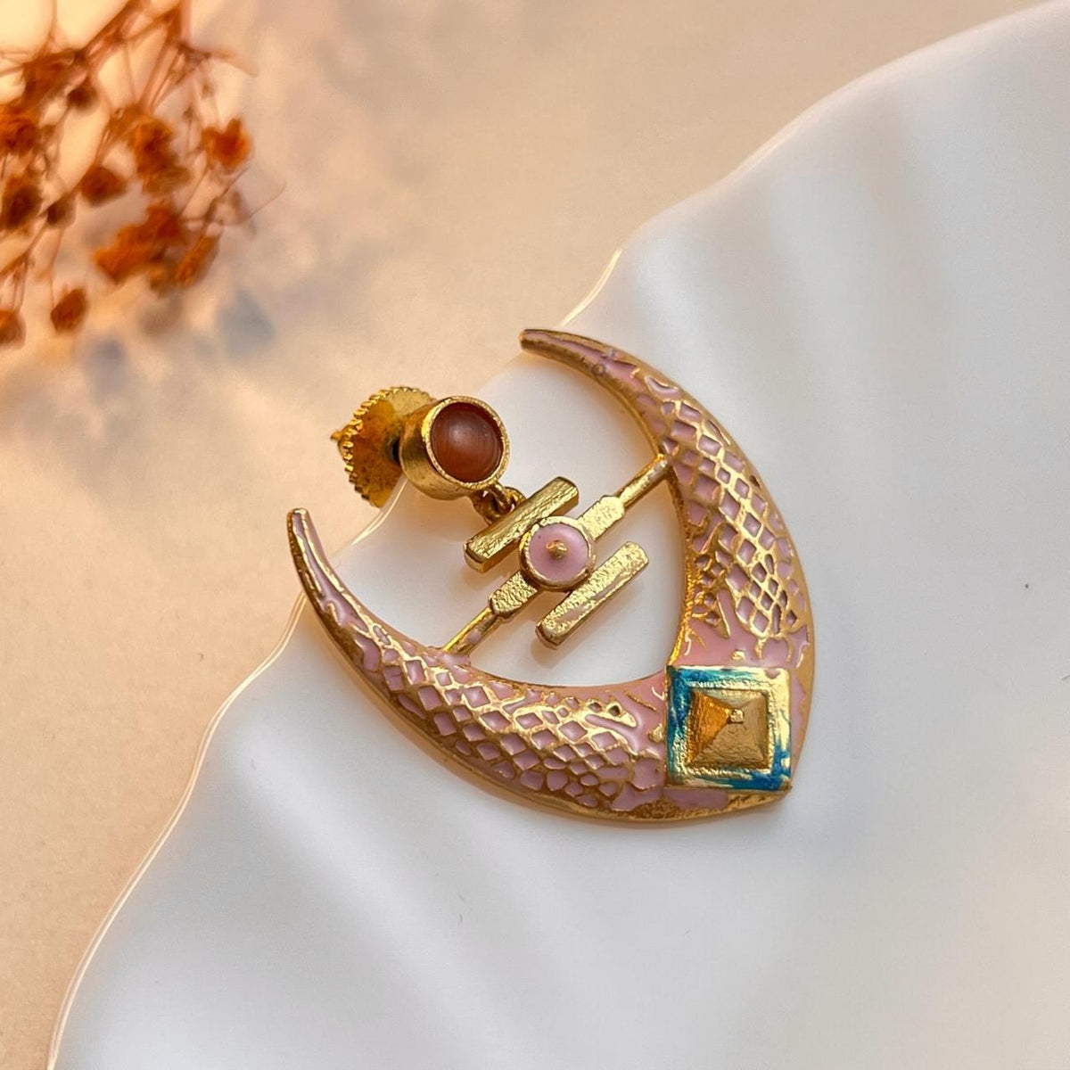 NIROSHA SEMI HANDMADE ANTIQUE EARRING/ DANGLER ER312