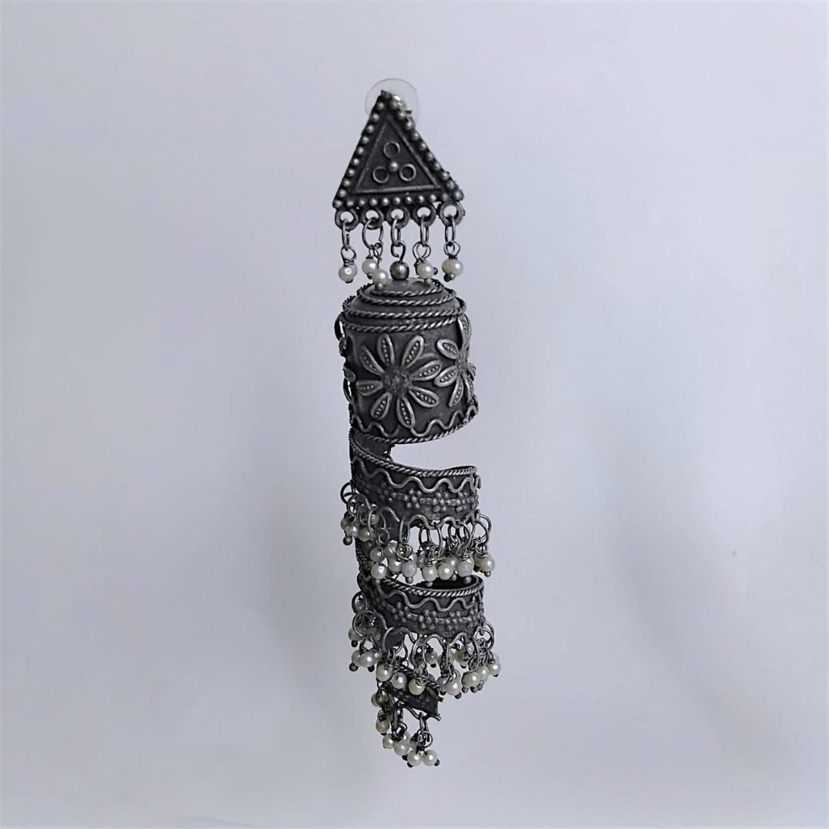 JEMISHA AFGHANI  RAW AND RUSTIC AND VINTAGE JHUMKAS AF72