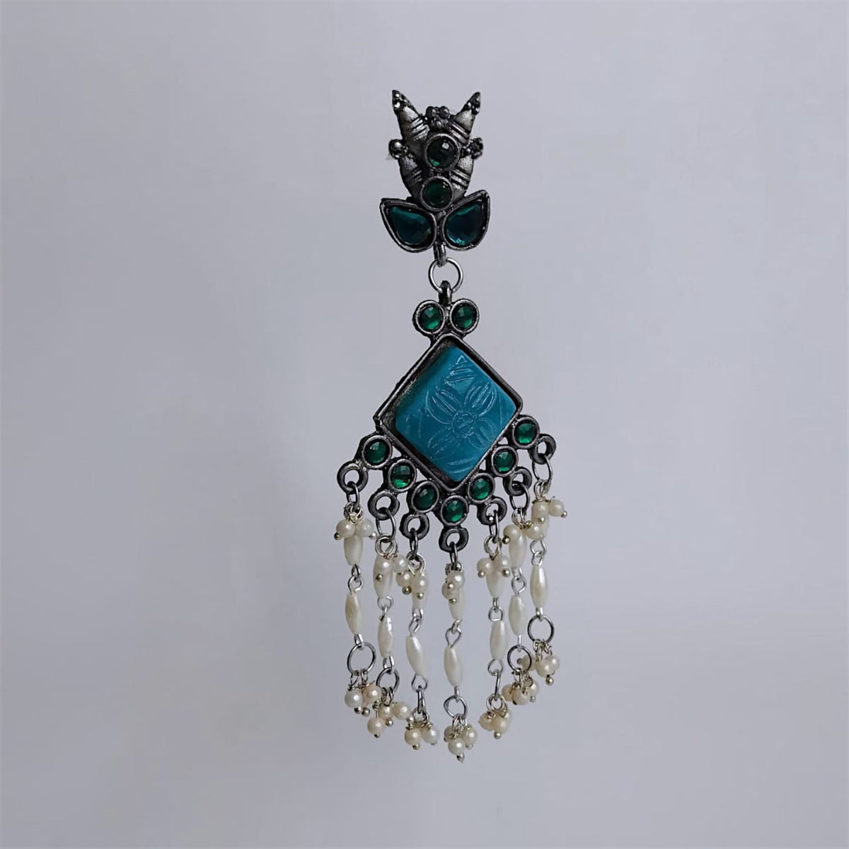 DHANU AFGHANI RAW AND RUSTIC AND VINTAGE DANGLERS AF67