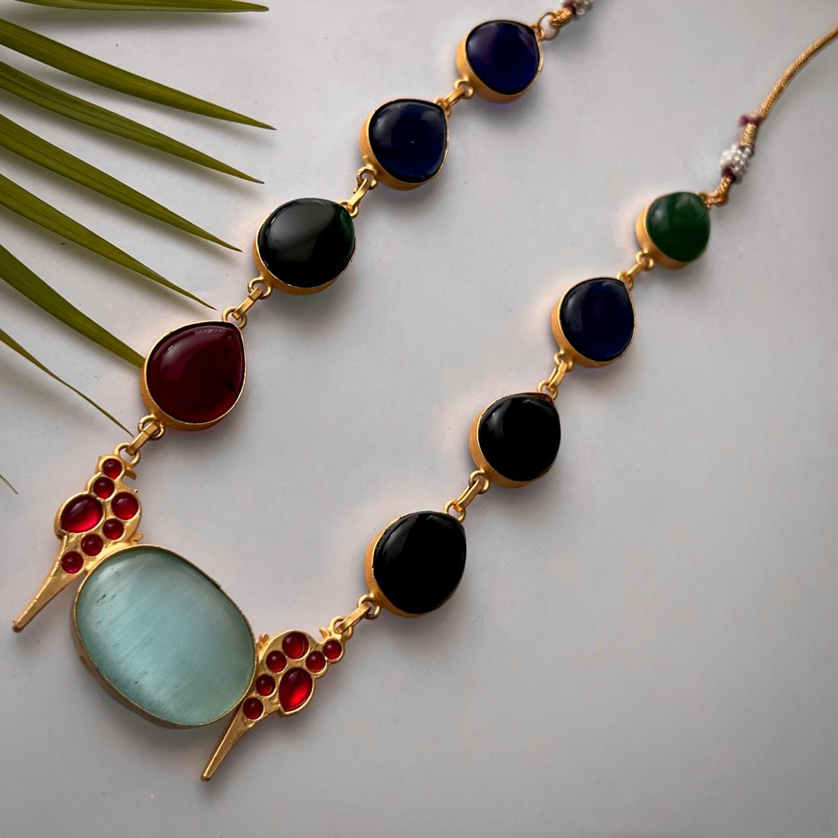 ROXANIA SET RING EARRING AND NECKLACE HANDMADE GOLD TONED PREMIUM NECKLACE/NECKPIECE EARRING SET NL30