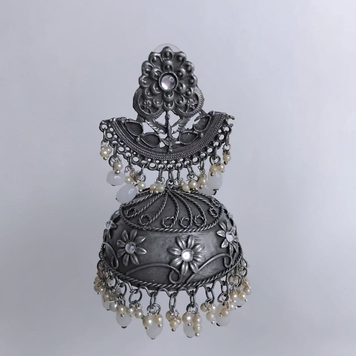 PARISA AFGHANI RAW AND RUSTIC AND VINTAGE JUMBO JHUMKAS AF03