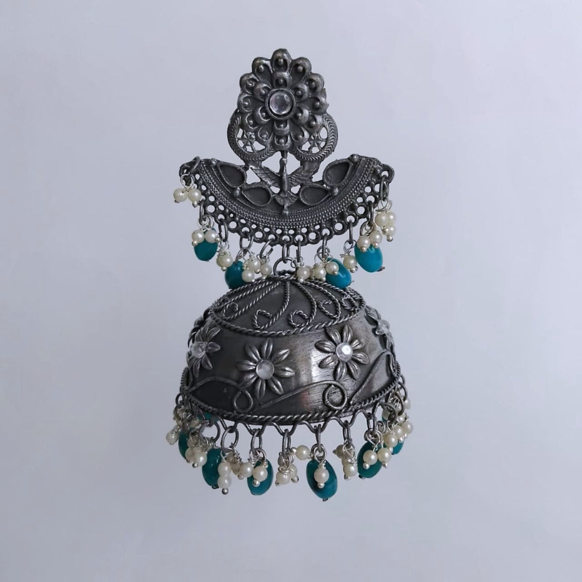 PARISA AFGHANI RAW AND RUSTIC AND VINTAGE JUMBO JHUMKAS AF03