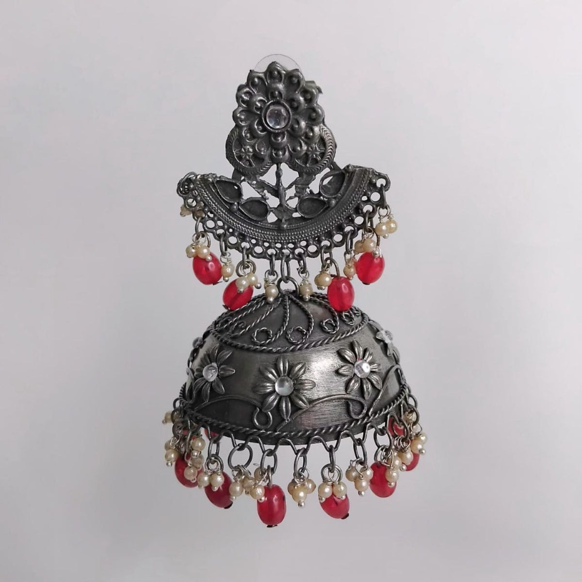 PARISA AFGHANI RAW AND RUSTIC AND VINTAGE JUMBO JHUMKAS AF03