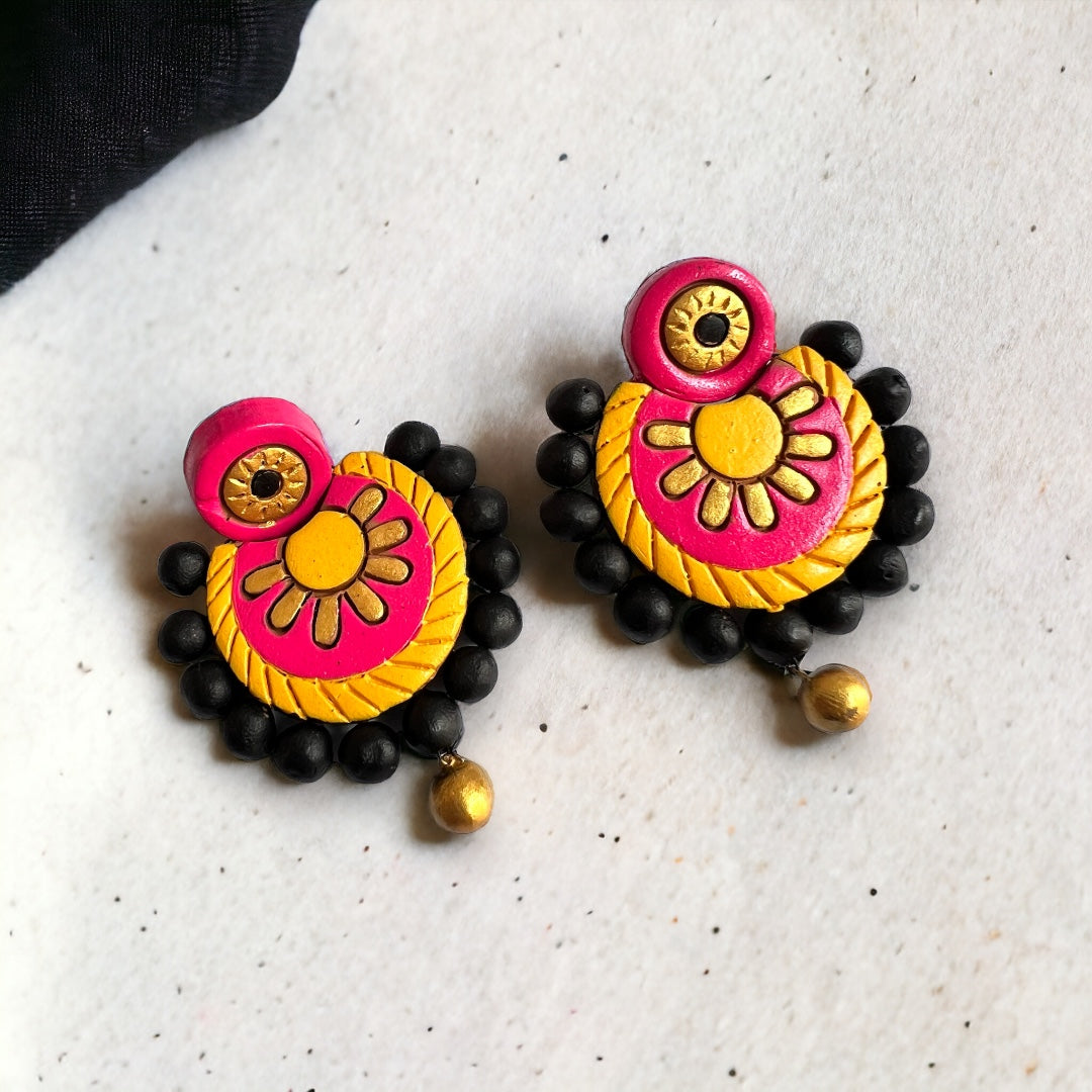 RAINBOW TERRACOTTA HANDMADE EARRINGS TR60