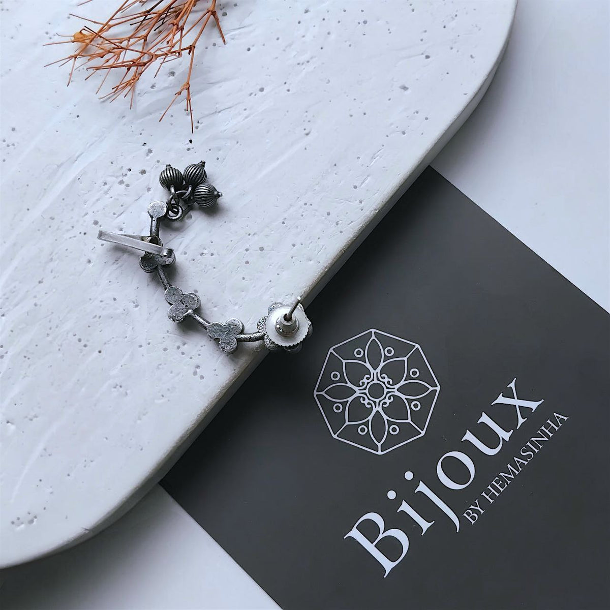 RISHI ANTIQUE SEMI HANDMADE EAR CUFF/EARRINGS EA50