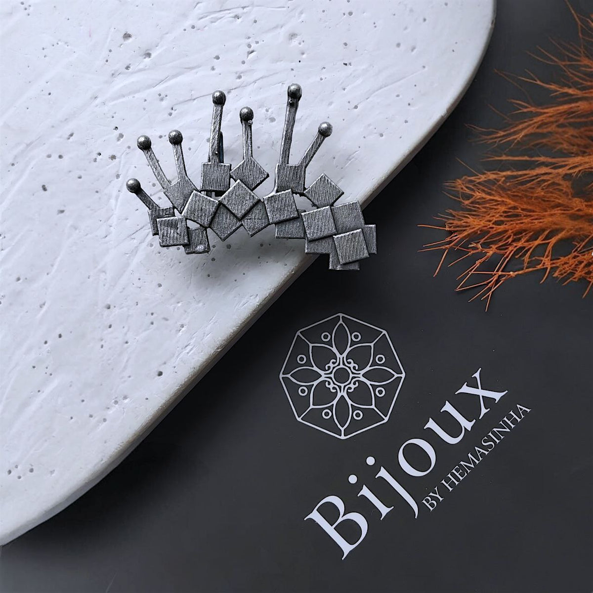 RISHIKA ANTIQUE SEMI HANDMADE EAR CUFF/EARRINGS EA49