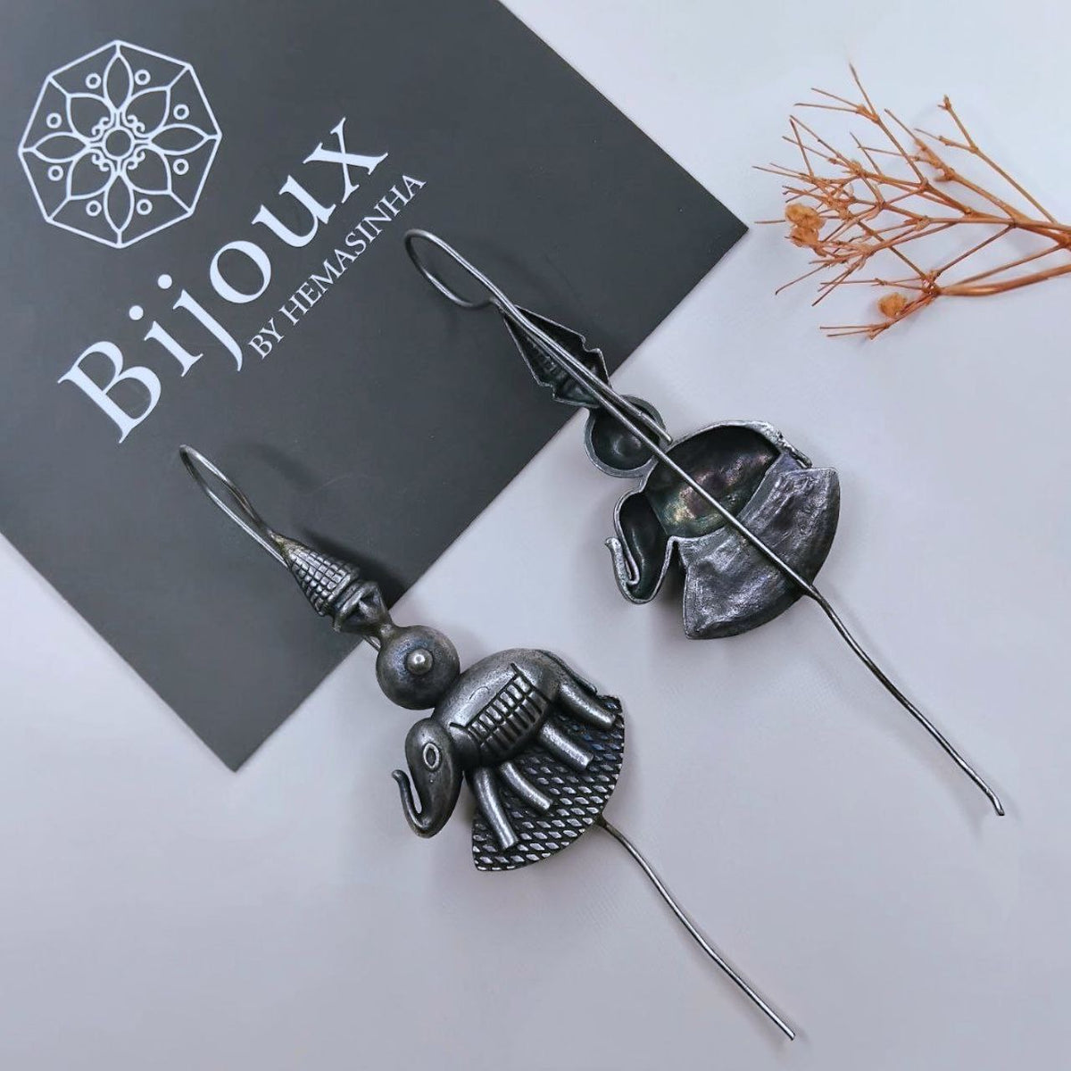 VARSHA ANTIQUE SEMI HANDMADE EAR CUFF/EARRINGS EA44