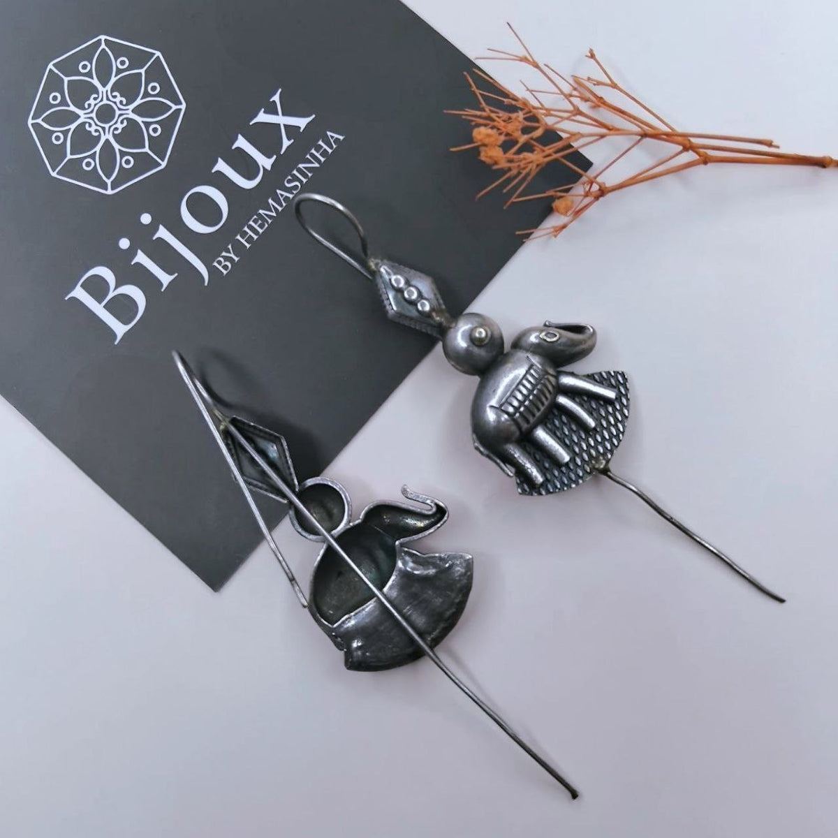 VARSHA ANTIQUE SEMI HANDMADE EAR CUFF/EARRINGS EA44