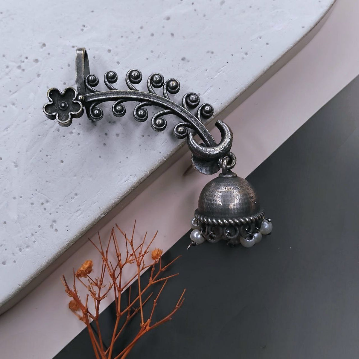 LIYA ANTIQUE SEMI HANDMADE EAR CUFF/EARRINGS EA41