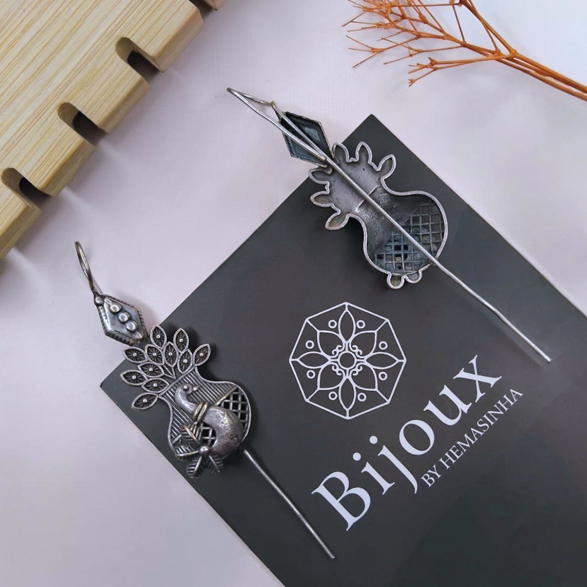 MIRAYA ANTIQUE SEMI HANDMADE EAR CUFF/EARRINGS EA39