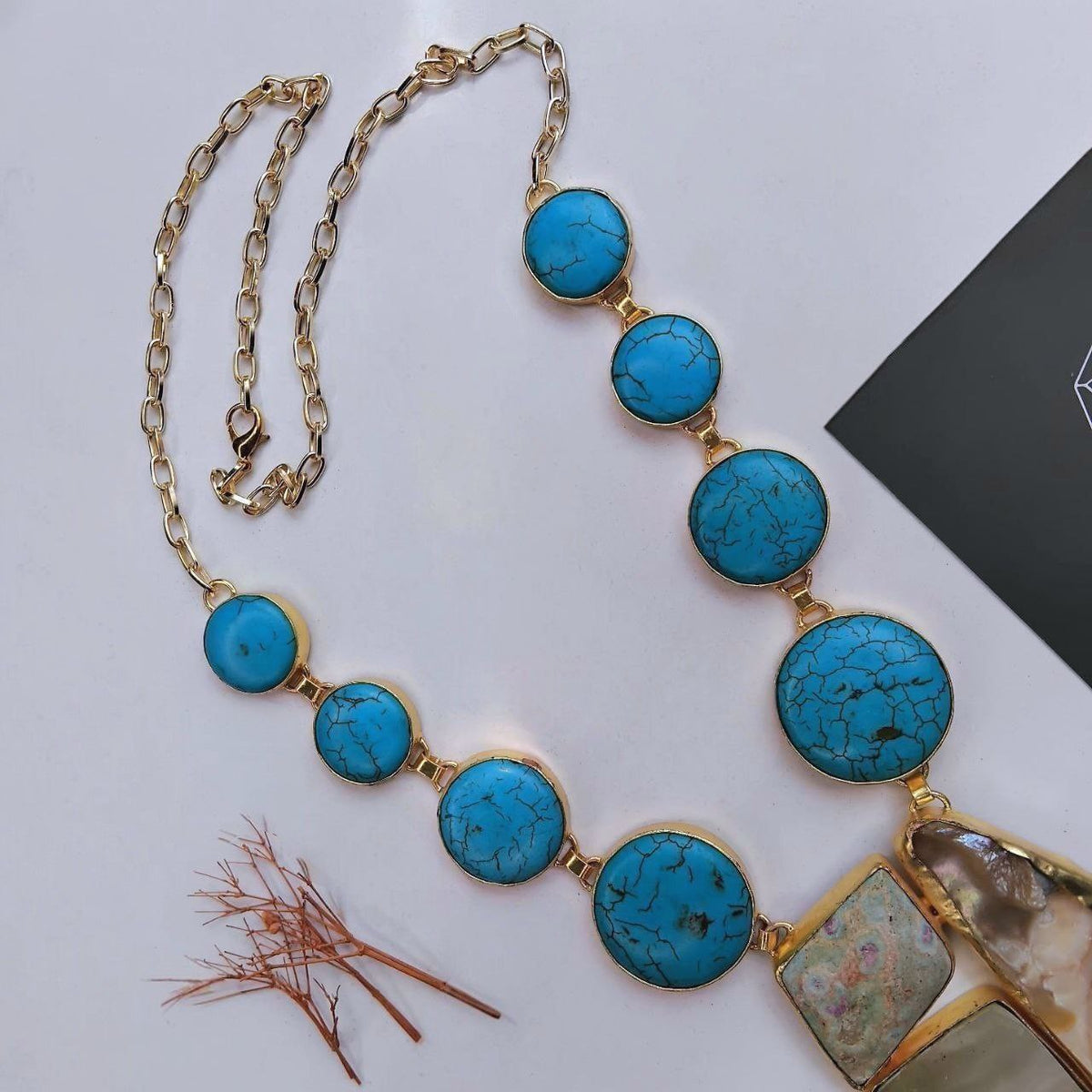 SHALINI HANDMADE NATURAL MOP MALA/NECKPIECE ML231