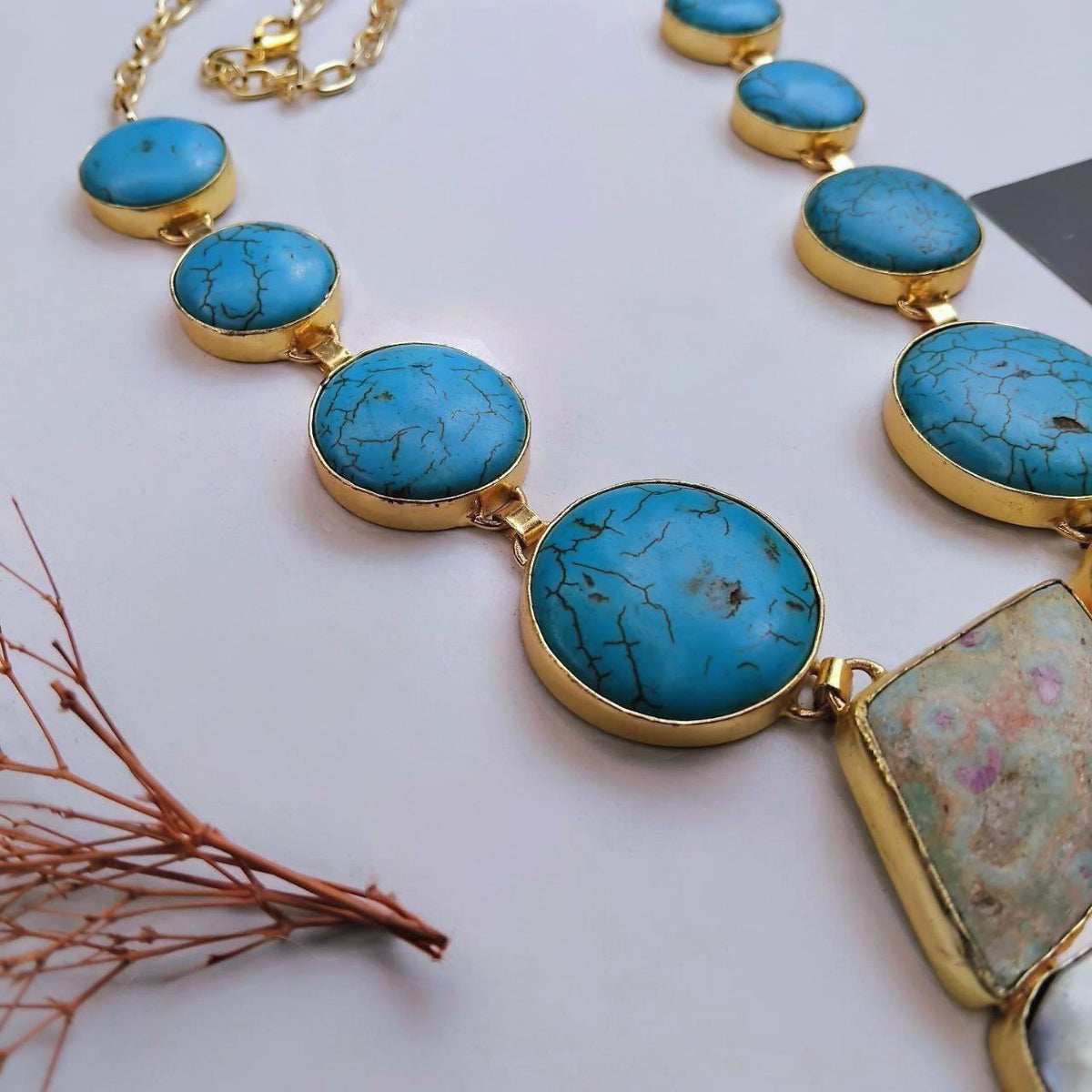 SHALINI HANDMADE NATURAL MOP MALA/NECKPIECE ML231