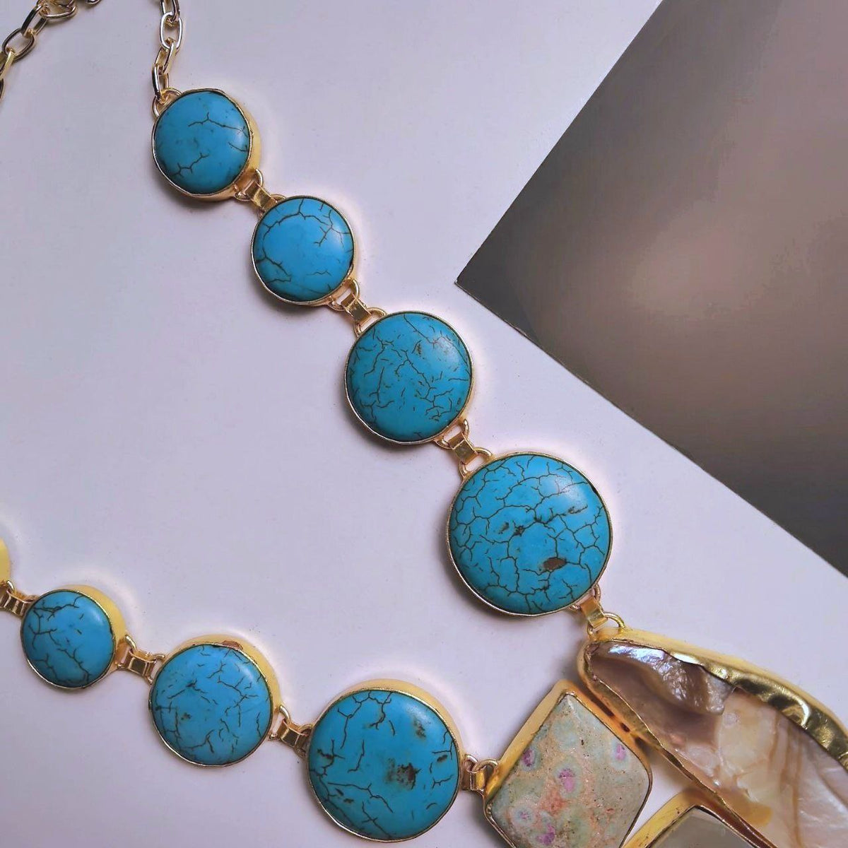 SHALINI HANDMADE NATURAL MOP MALA/NECKPIECE ML231