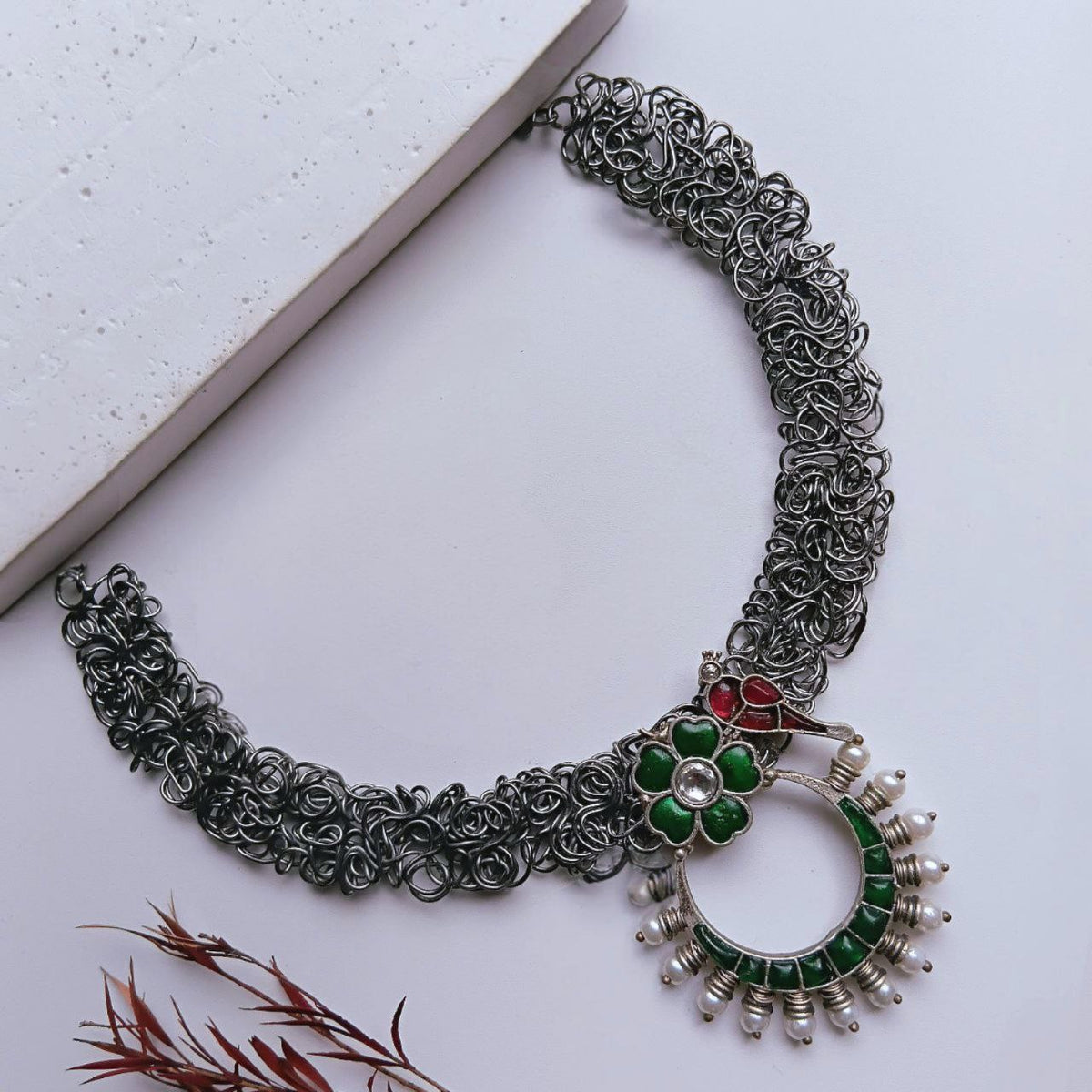 LYSA PREMIUM HANDMADE AND HAND HAMMERED HASLI / NECKLACE NL335