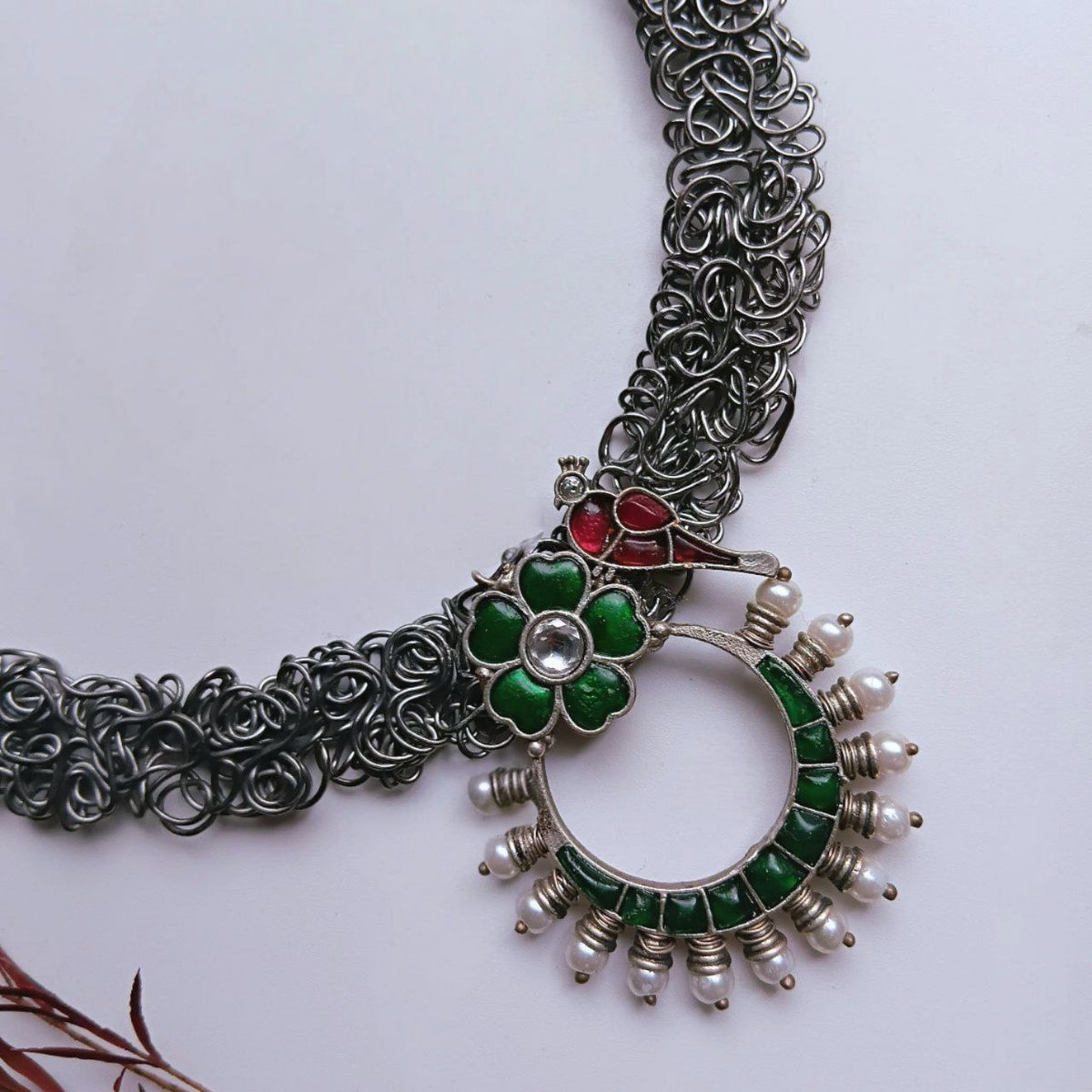 LYSA PREMIUM HANDMADE AND HAND HAMMERED HASLI / NECKLACE NL335