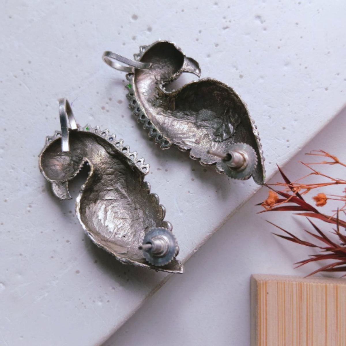 MAHI ENAMEL SEMI HANDMADE EAR CUFF/EARRINGS EA18