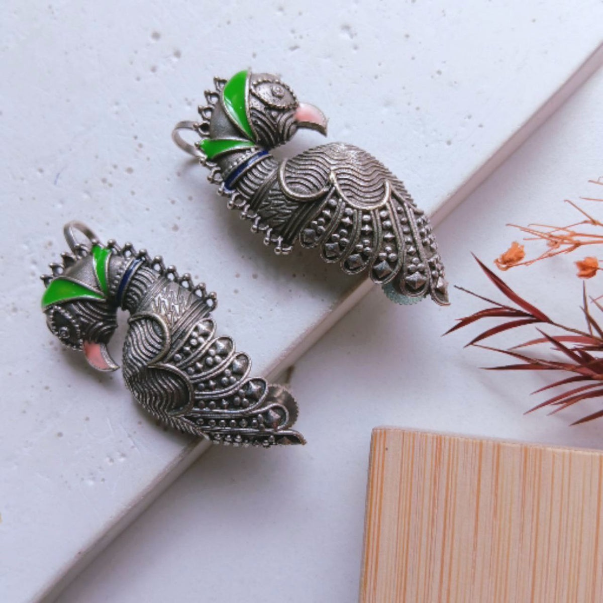 MAHI ENAMEL SEMI HANDMADE EAR CUFF/EARRINGS EA18