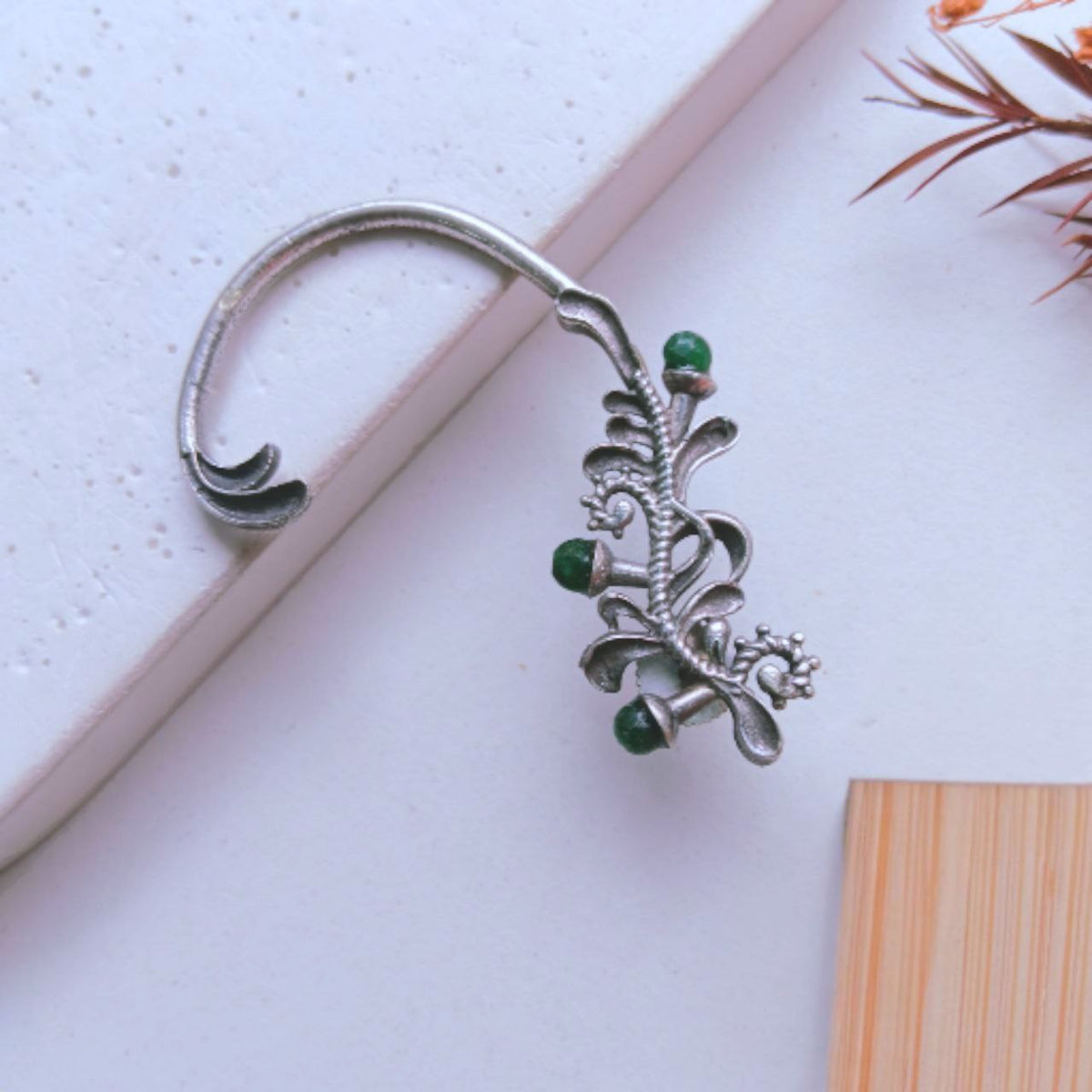 SAANVI SEMI HANDMADE EAR CUFF/EARRINGS EA20