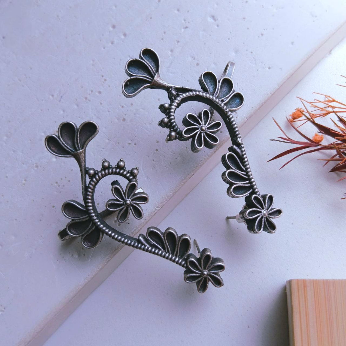 KIARA SEMI HANDMADE EAR CUFF/EARRINGS EA22