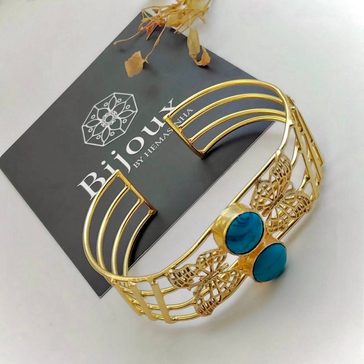 JULINA HANDMADE AND HAND HAMMERED AND CLASSIC STONE BRACELET BR211
