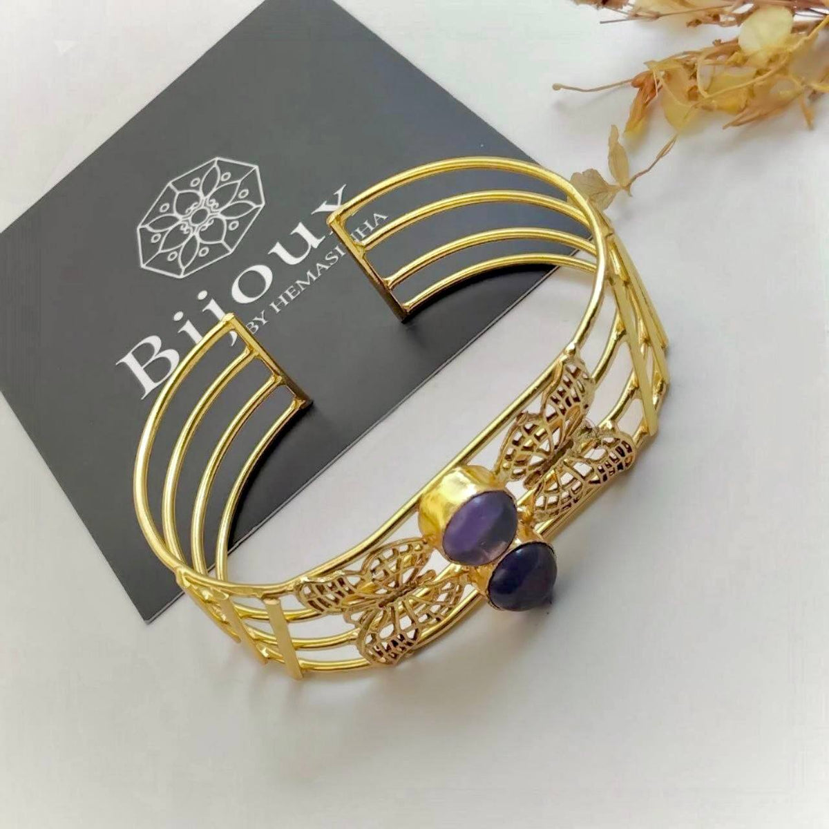 JULINA HANDMADE AND HAND HAMMERED AND CLASSIC STONE BRACELET BR211