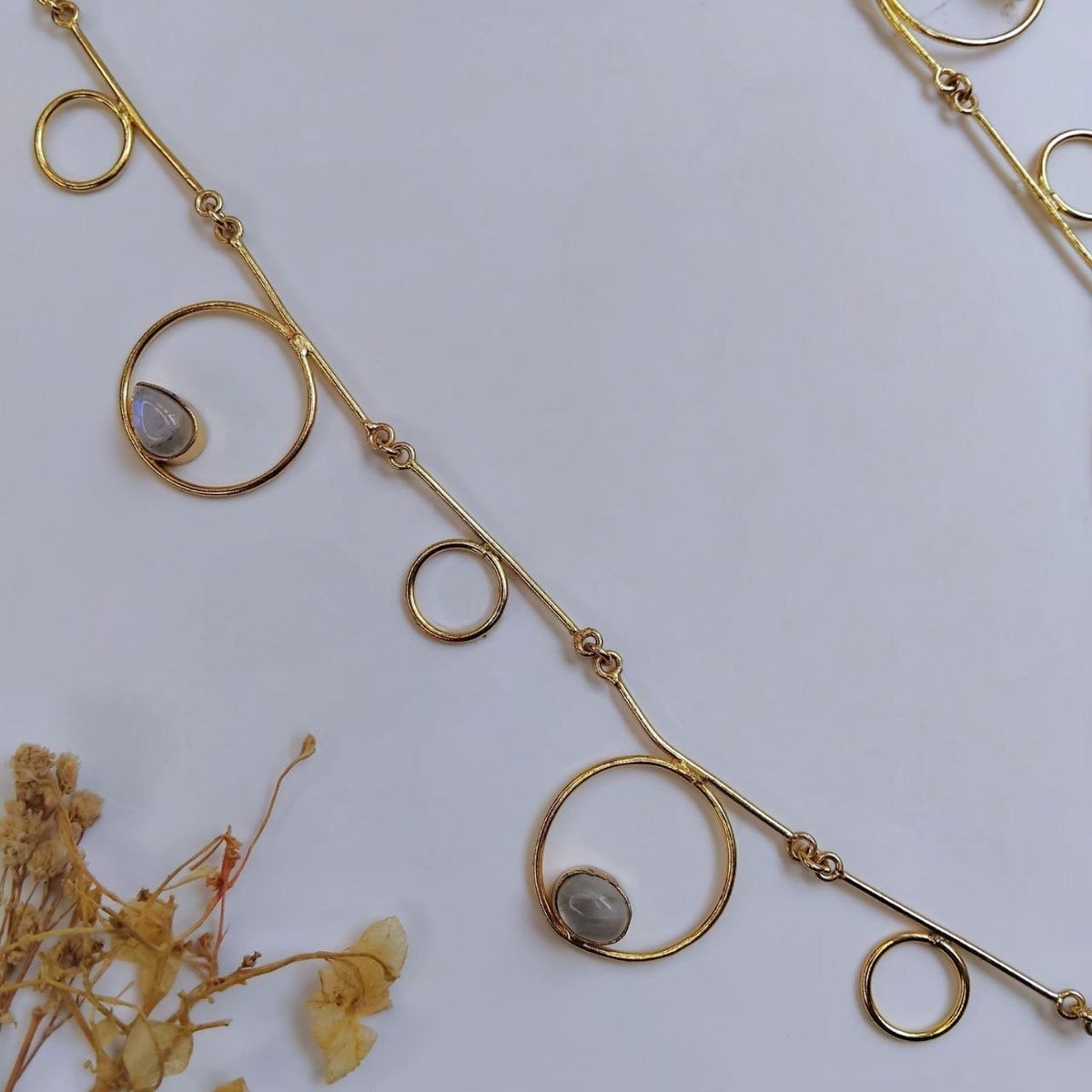 KAREENA HANDMADE ANTIQUE GOLD TONED NECKLACE OF29