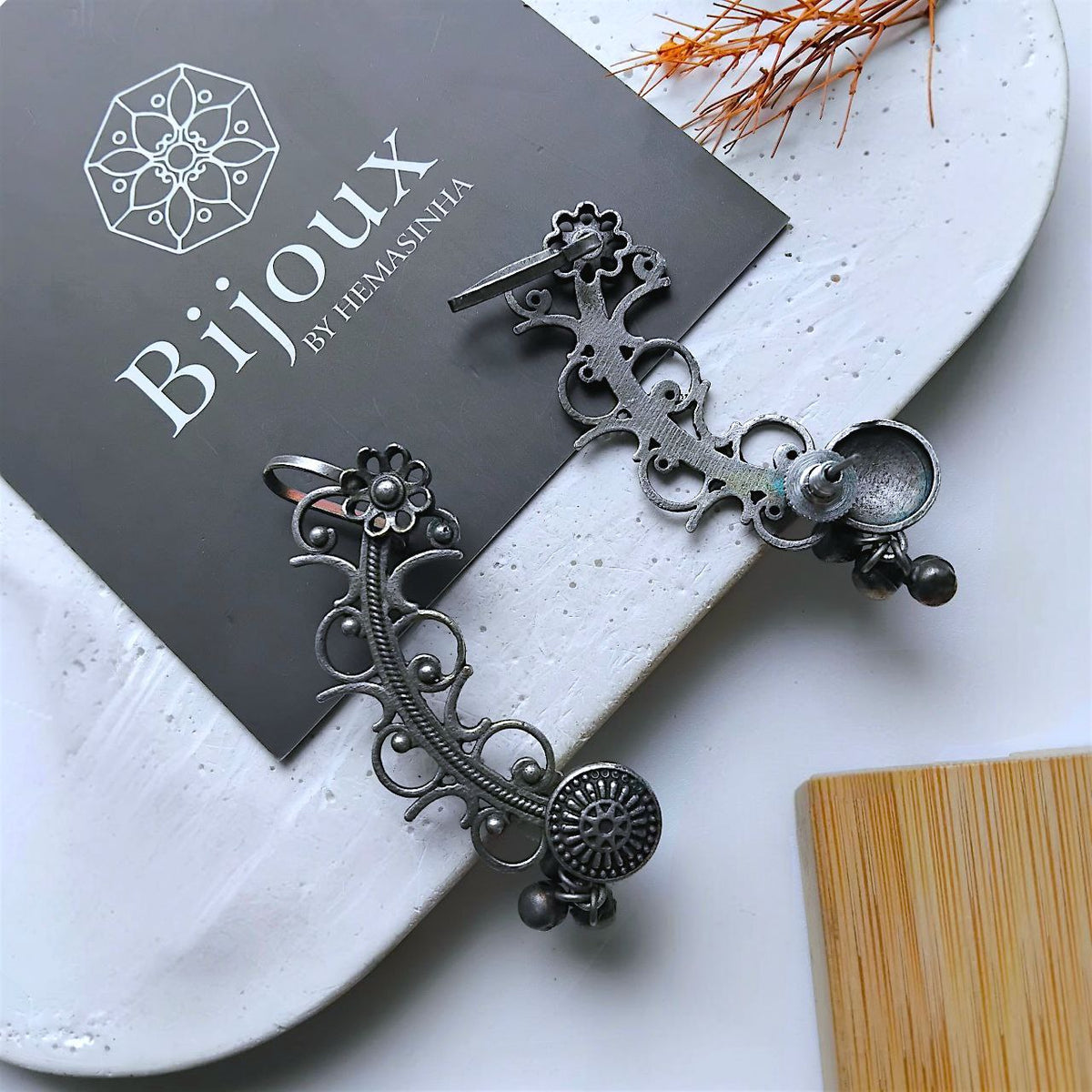 THARA ANTIQUE SEMI HANDMADE EAR CUFF/EARRINGS EA51