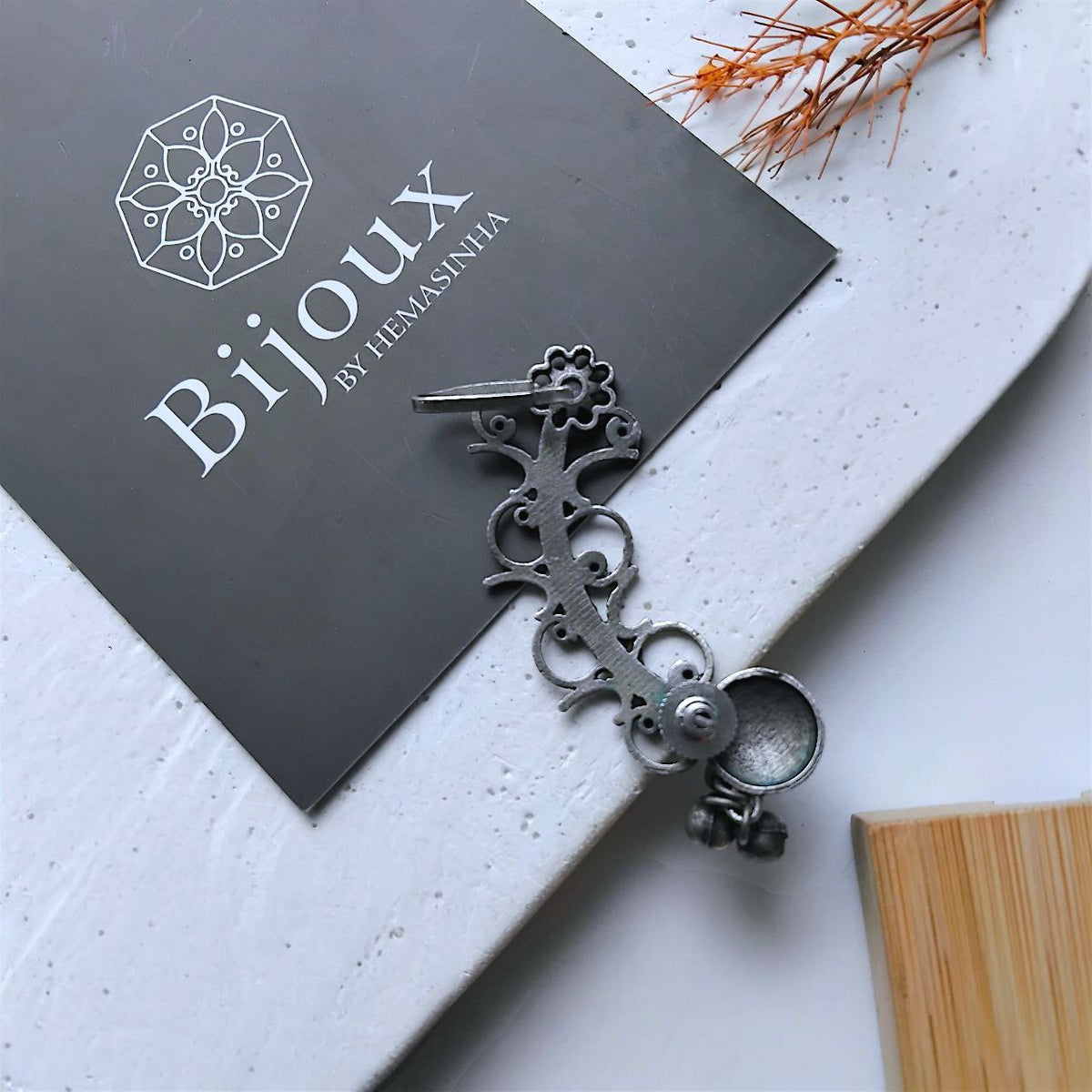 THARA ANTIQUE SEMI HANDMADE EAR CUFF/EARRINGS EA51