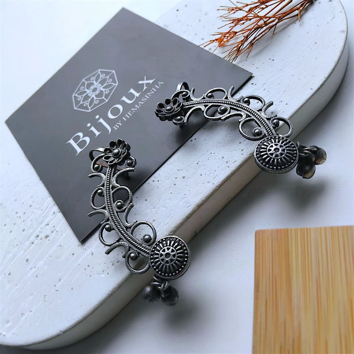 THARA ANTIQUE SEMI HANDMADE EAR CUFF/EARRINGS EA51