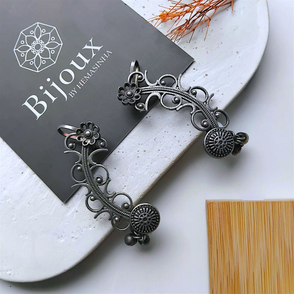 THARA ANTIQUE SEMI HANDMADE EAR CUFF/EARRINGS EA51