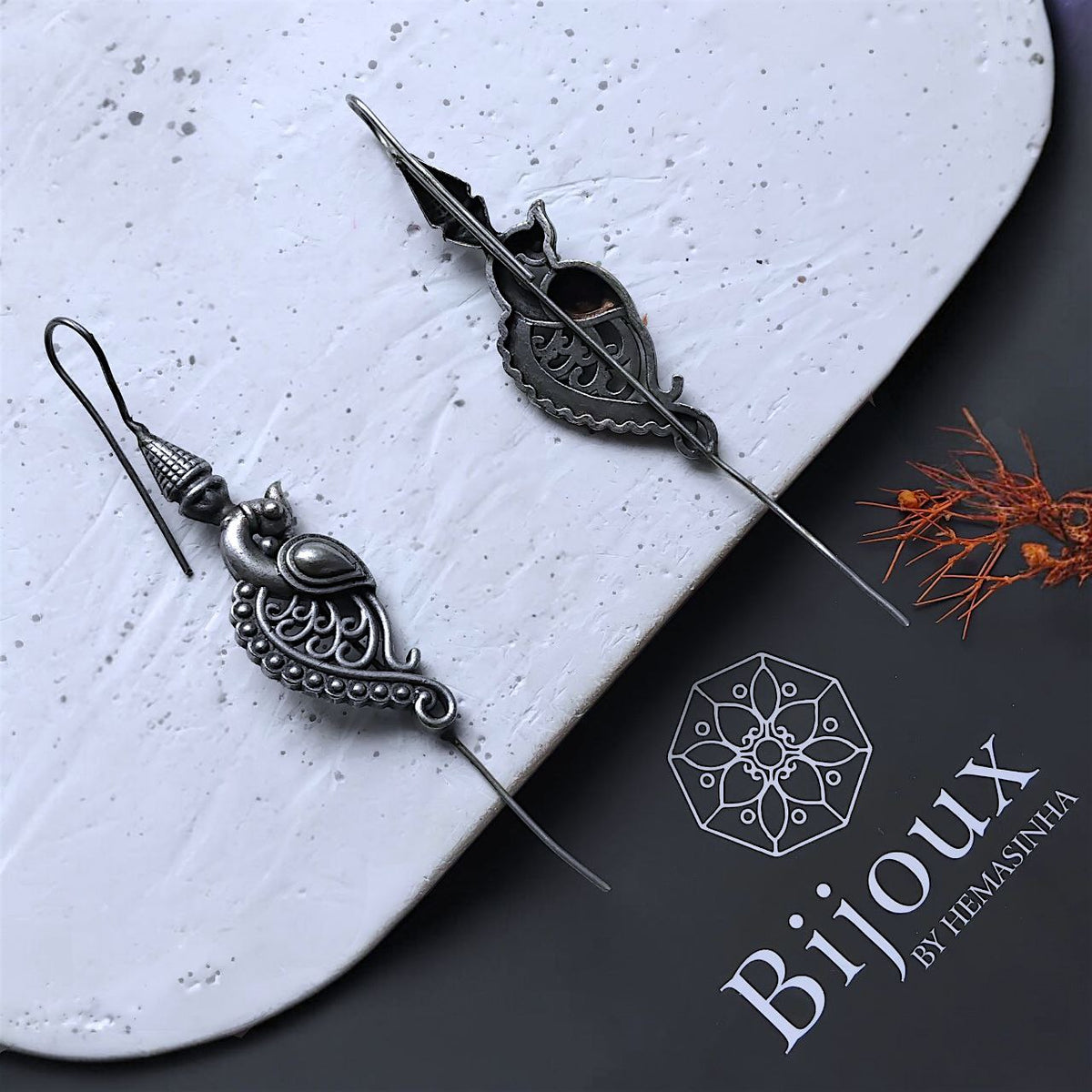 SHIVANI ANTIQUE SEMI HANDMADE EAR CUFF/EARRINGS EA45